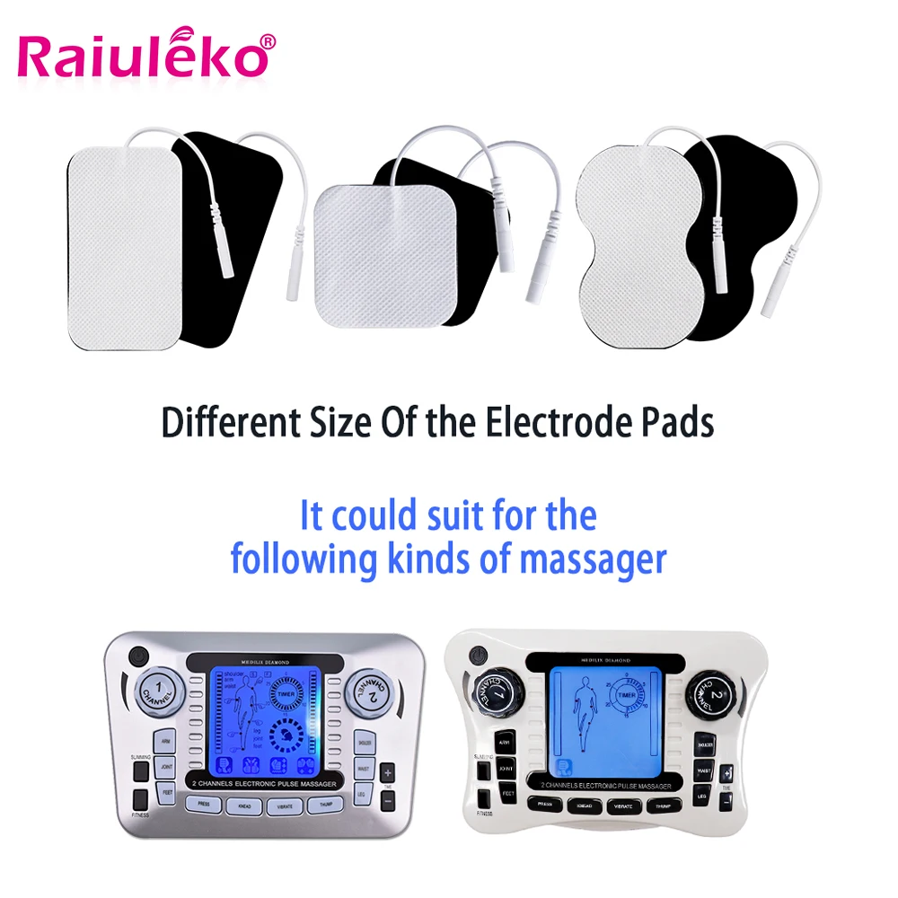 

10/20PCS Tens Massage Electrodos Electrode Pads Tens Electrodes EMS Muscle Stimulator Pads Digital Therapy Machine Massage Patch