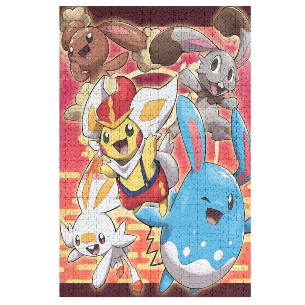 

Пазл «Покемон Пикачу» Bandai из японского аниме 300/500/1000, пазл из мультфильма, творческая декомпрессионная детская развивающая игрушка