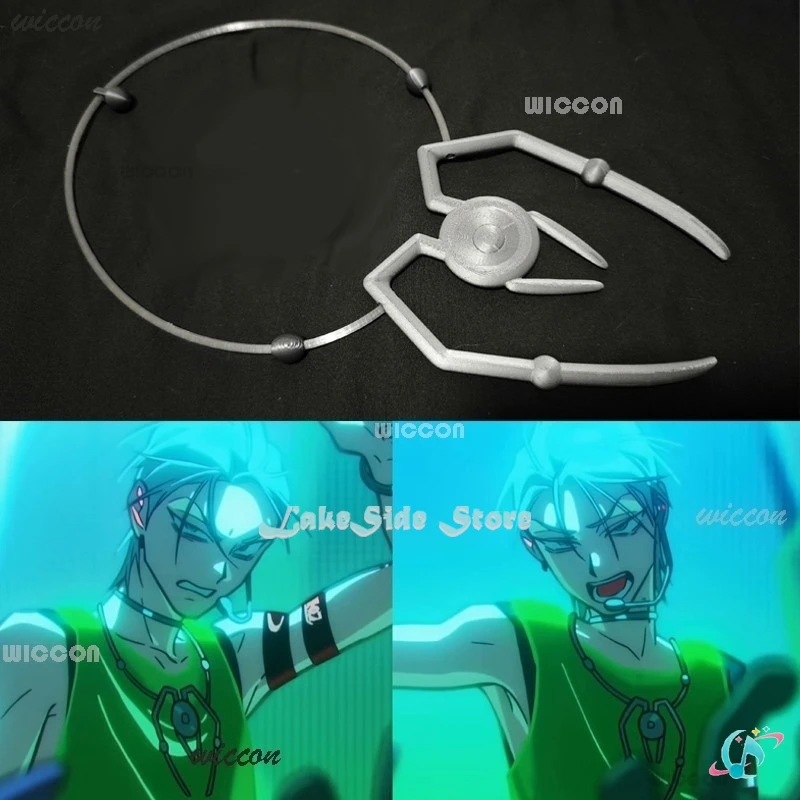 ALIEN STAGE Round 7 Blink Gone Till Cosplay Costume Wig Armband Prop Necklace Decoration Idol Green Vest Pants Performance Party