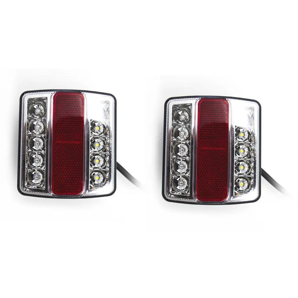 

1Pair 15Lamps Double-color Tail Stop Light Brake Lights Rear Light