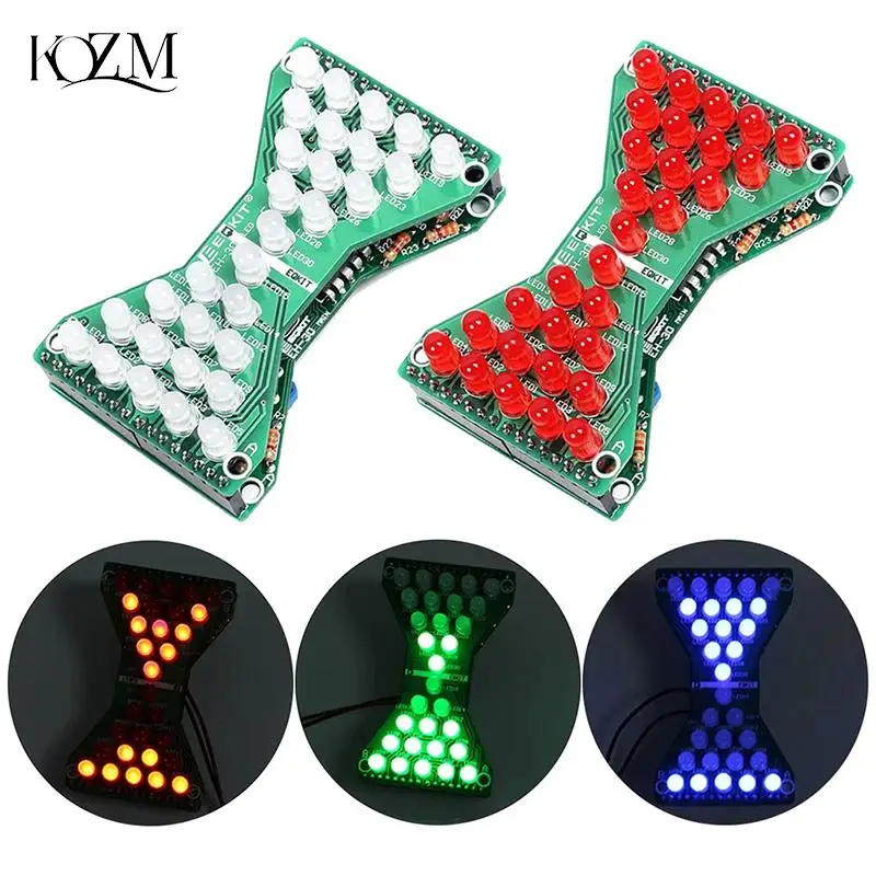

1Set DC 5V 30 Lights LED Electronic Hourglass Kit DIY Double Layer PCB Board Components Soldering Practice Suite