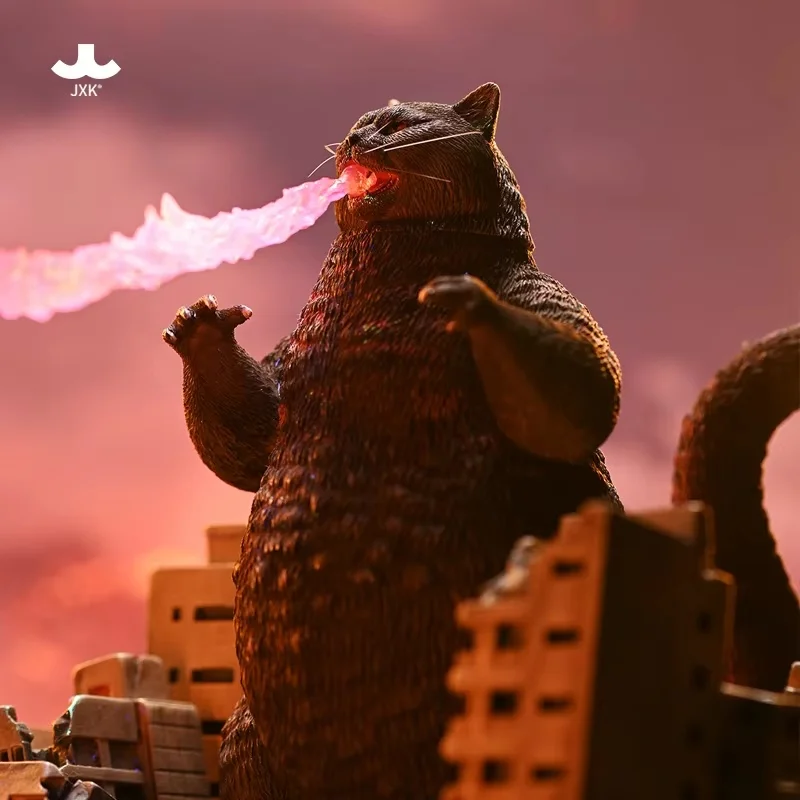 Jxk Godzimeow фигурка кошки милая Catzilla украшение для рабочего стола модель животного Gk