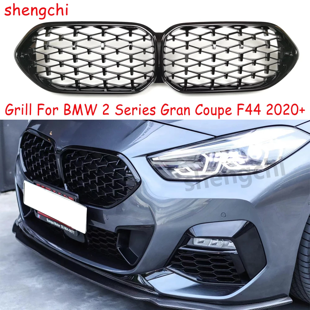 

Алмазная Черная решетка радиатора переднего бампера F44 для BMW 2 серии Gran Coupe, Сменная сетка радиатора M235i 216i 218i 220i 228i 2020