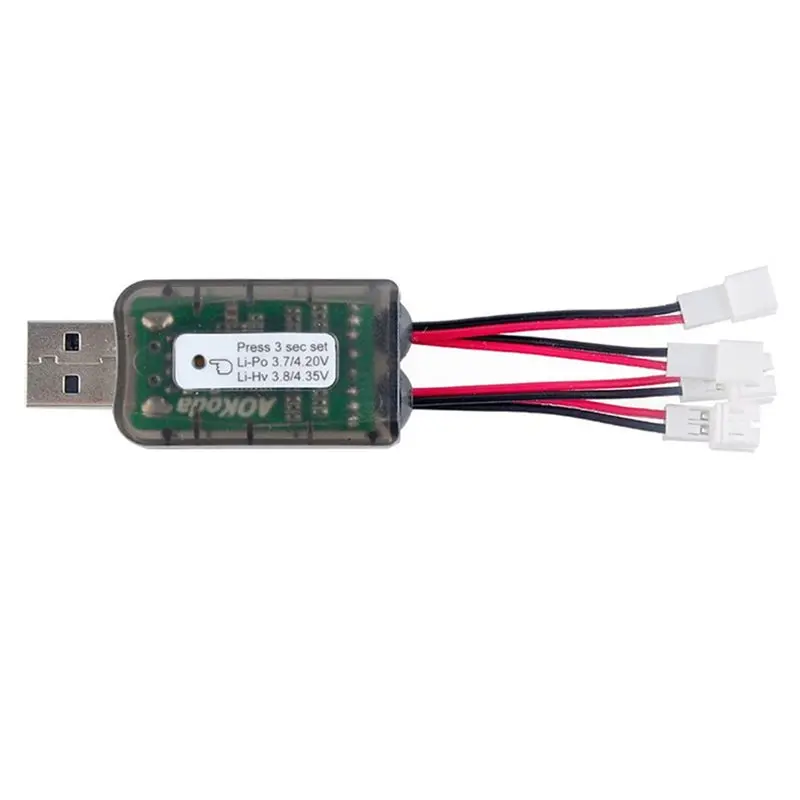 Фото Аккумулятор Aokoda CX405 4CH Micro USB для радиоуправляемых вертолетов, самолетов, дронов, для 1S Lipo/Lihv аккумуляторов 4.2V/4.35V №5