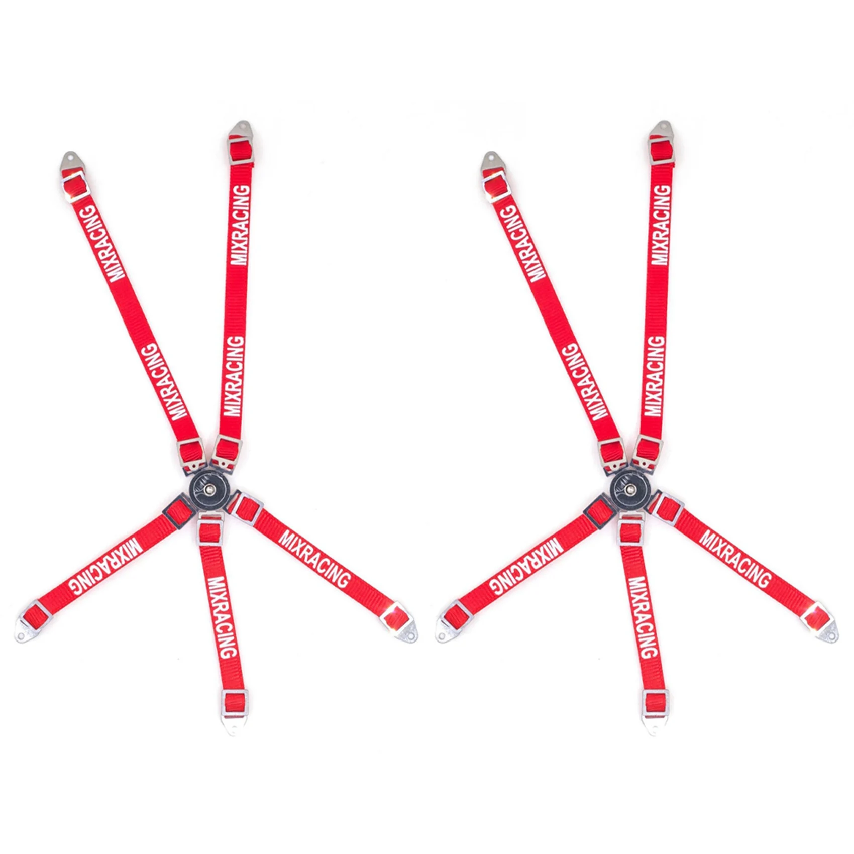 

2X ремень безопасности для водителя 1/10 RC Crawler Car Axial SCX10 Wraith Traxxas TRX4 D90 RC короткий курс, красный