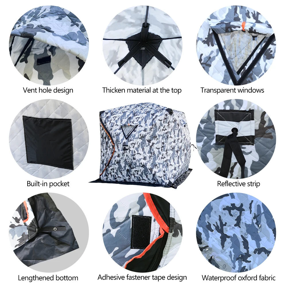 Утолщенная хлопковая палатка для рыбалки