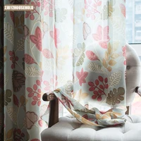 modern garden american style village printed curtains for living dining room bedroom luxury curtains blackout curtain