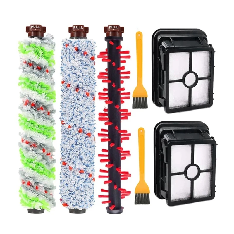 

Для Bissell 1866/1868/1785/2225Z Crosswave многоповерхностная щетка для домашних животных, кисть для скручивания коврового покрытия, рулон щетки с нескольки...