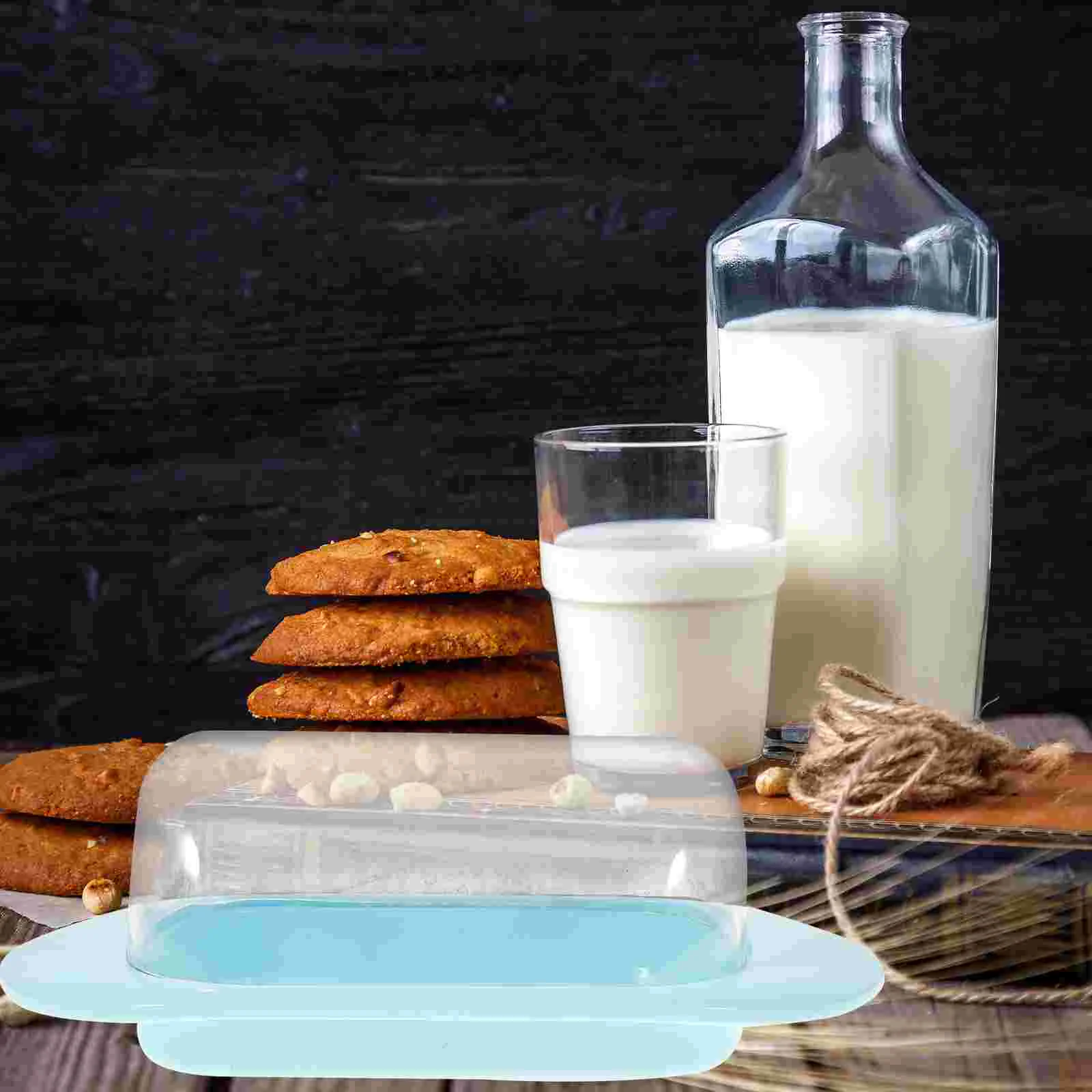 

Butter Dish Container Keeper Cheese Lid Storage Box Airtight Covered Refrigerator Holder Cover Budda Tray Serving Organizer
