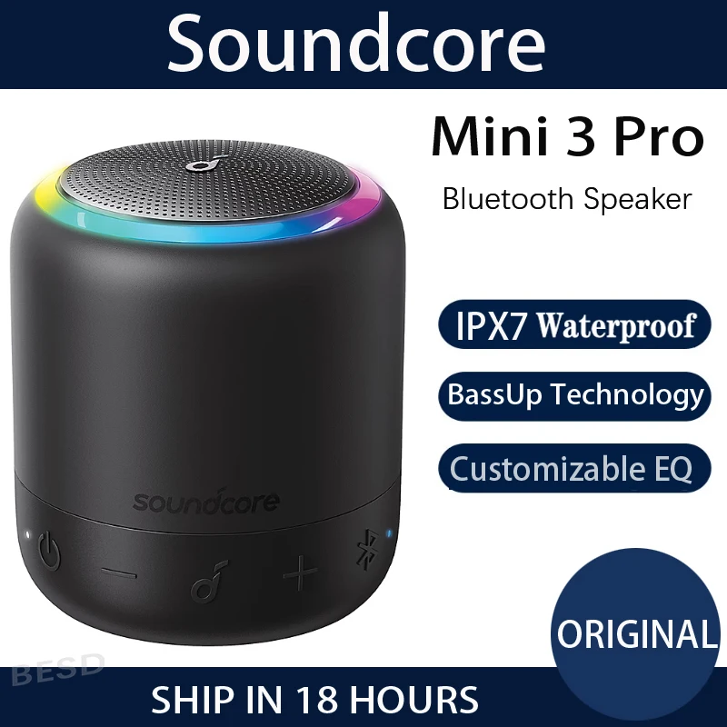 Новинка оригинальный Bluetooth-динамик Anker Soundcore Mini 3 Pro портативный водонепроницаемый