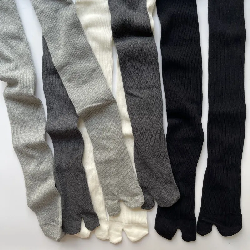 Высококачественные женские леггинсы из чесаного хлопка с разрезом однотонные