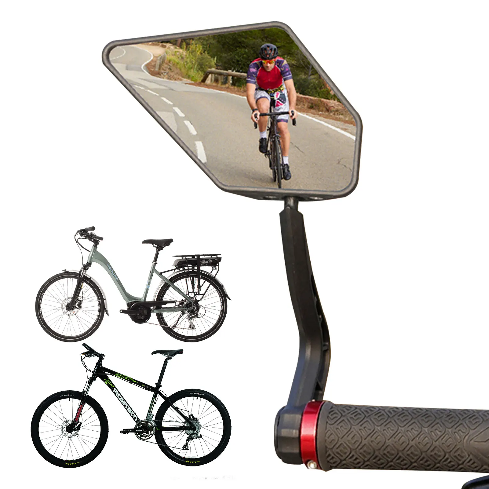 

Handlebar Bike Mirrors HD Adjustable 360 Degree Rotatable Bicycle Mirror HD Wide Angle Bicycle Rear View Mirrors For Mountain