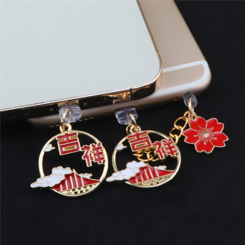 

Cute Dust Plug Charm Kawaii Lucky Charge Port Plug For iPhone Dust Protection Stopper Type C Anti Dust Cap Phone Accessories