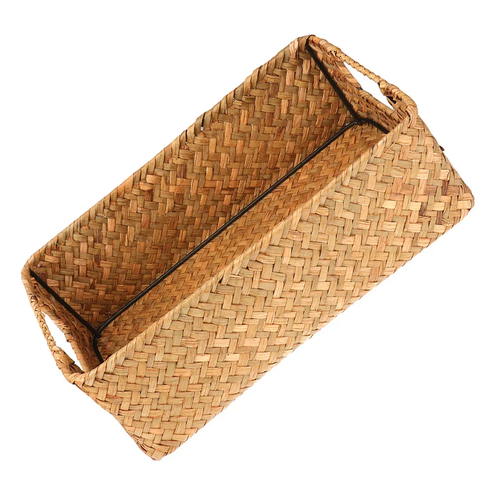 

Basket Storage Woven Baskets Wicker Rattan Clothes Bins Bathroom Organizer Serving Containers Seagrass Bread Toilet Paper Cube