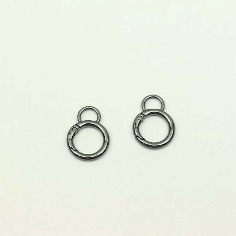 30pcs 16mm 8-Shape Spring Ring Buckle Opening O Ring Keychain Webbing Strap Connector Hook Bag Hangers DIY Hardware Accessories