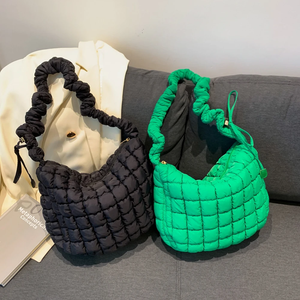 

Fashion Cloud Quilted Bags for Women Handbags Pleated Designer Tote Girls Shoulder Crossbody Bag Clutch Purse Ladies Shopper Bag