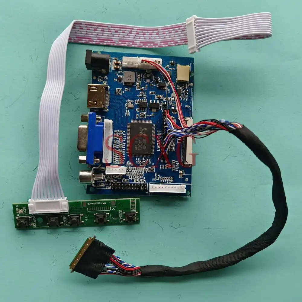 

For B140RW02 V1 Notebook 14" LVDS 40 Pin AV+VGA+HDMI-Compatible DIY Kit 1600*900 LCD Display Controller Board