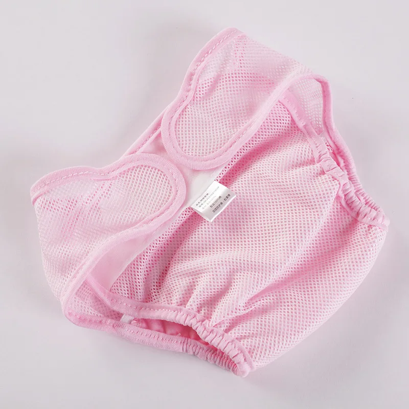 2 Pcs Baby Nappies Diaper Cloth Panties Summer Mesh Breathable Reusable Washable S M L