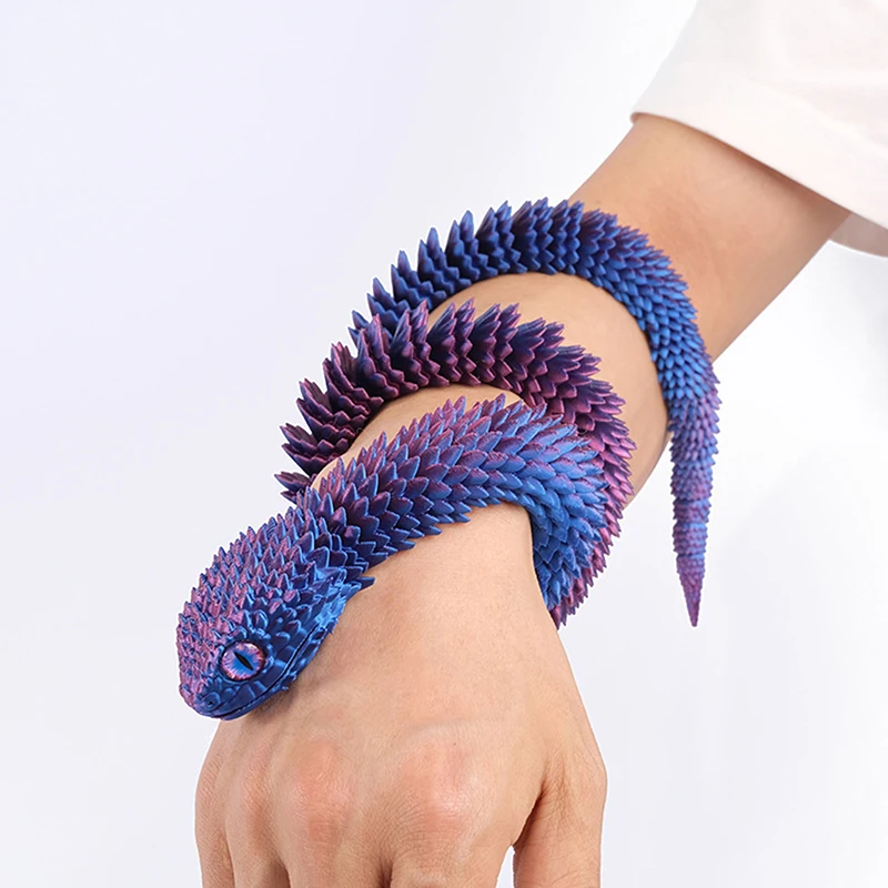 30 см 3D печатная модель змеи настольный орнамент в виде крутая многосуставная