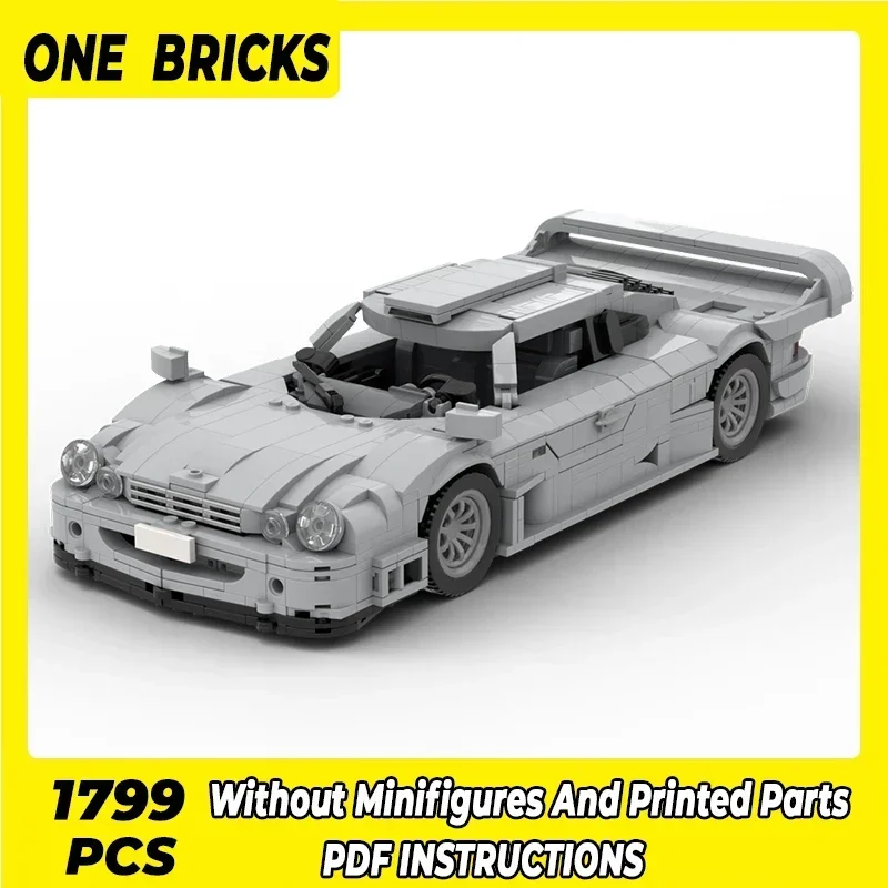 Модель городской суперкар Moc строительные кирпичи Speed Champion CLK 1:15 технологические