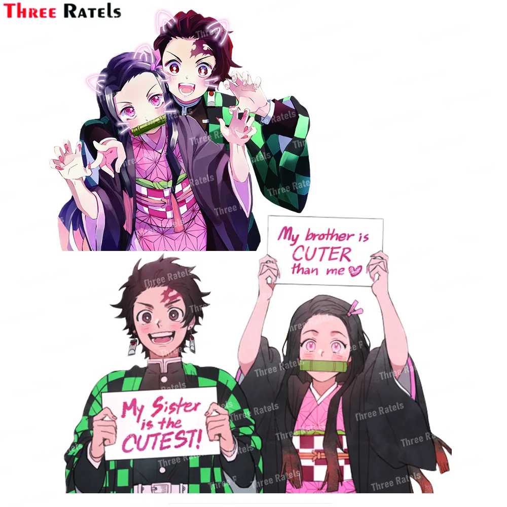 

Виниловые водонепроницаемые наклейки и наклейки Three Ratels I791 Kimetsu No Yaiba для ноутбука, багажа