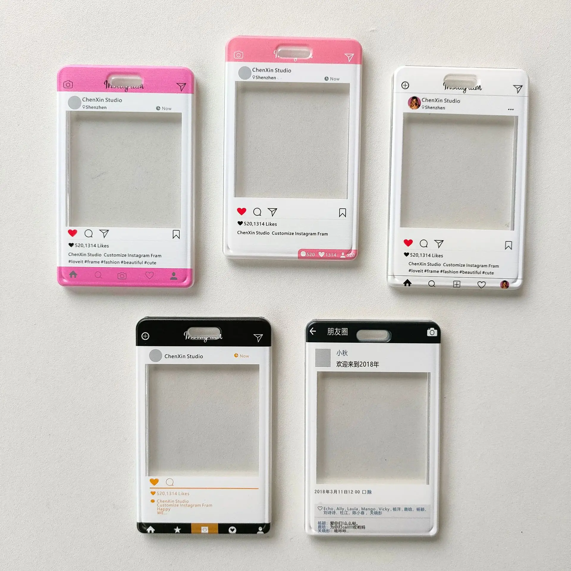 Милый диалог прозрачная обложка для карт студенческий мультяшный слайдер набор