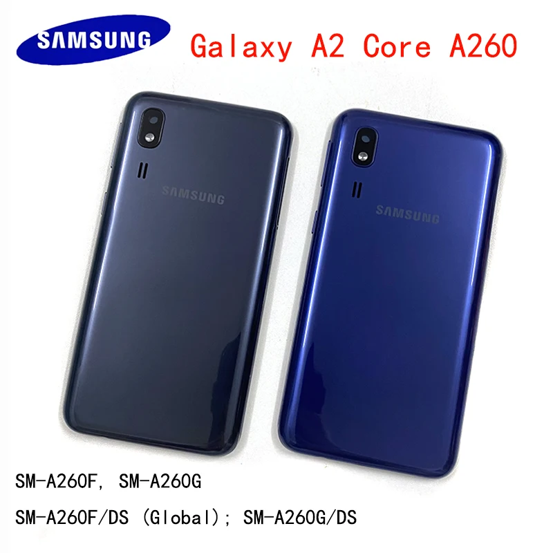 

Original Samsung Galaxy A2 Core A260 SM-A260F/DS SM-A260G/DS Housing Back Frame Cover Battery Case Back Cover Rear Door Cover