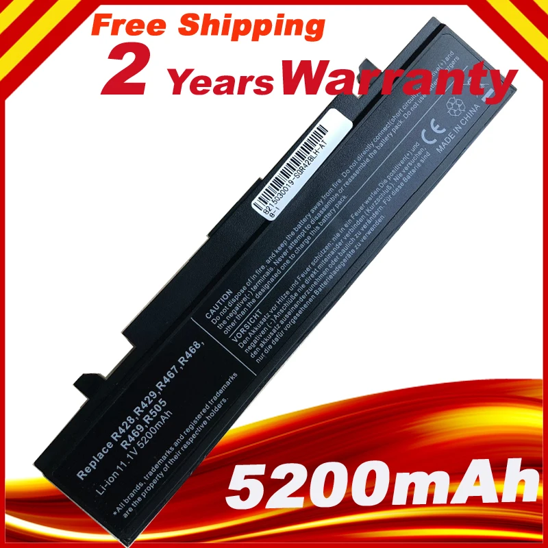

Laptop battery For Samsung NP-R425 NP-R453 NP-R455 NP-R457 NP-R469 NP-R525 NP-R528 NP-R530 AA-PB9NC5B AA-PB9NC6B AA-PB9NS6B