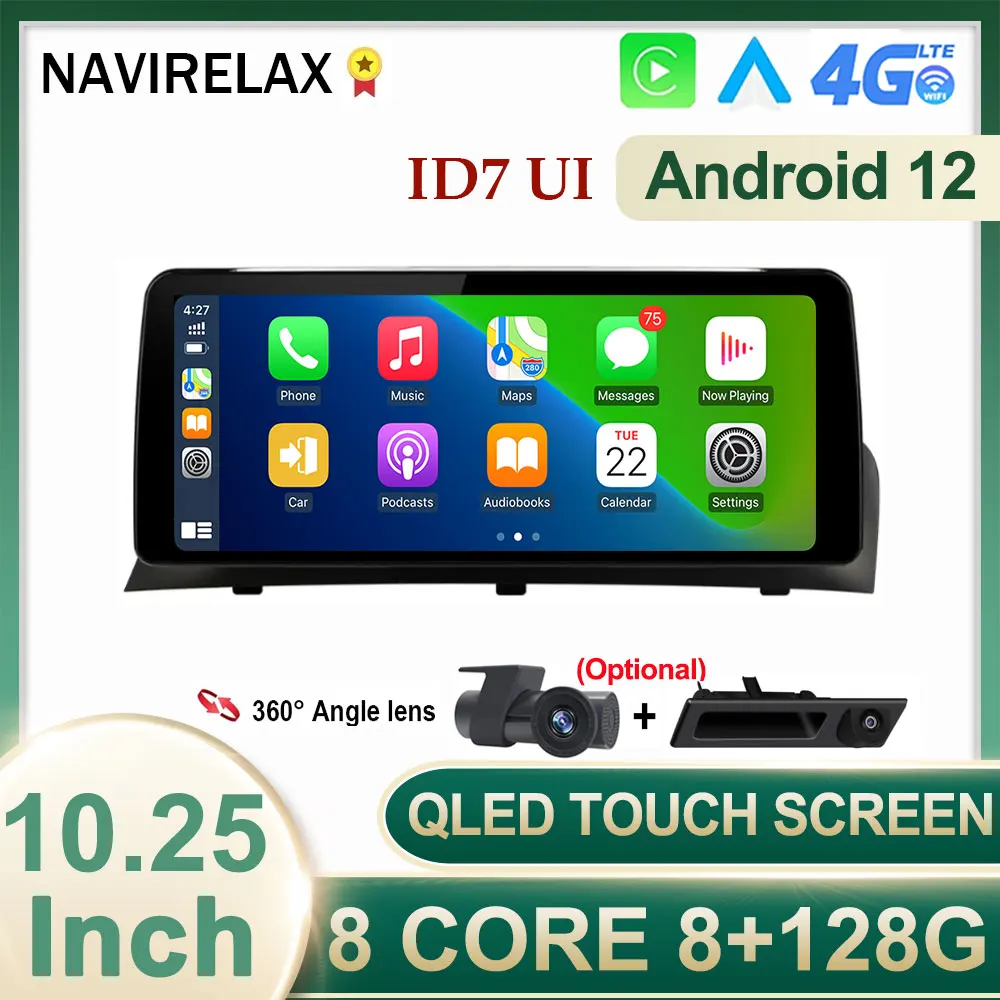 

10.25 INCH IPS Screen Android 12 Car Multimedia Player for BMW X3 F25 X4 F26 CIC NBT Autoradio Navigation Headunit GPS 4G Stereo