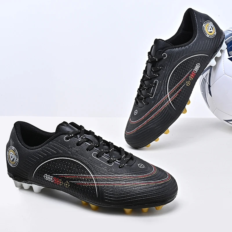 2022 New Football Boots Soccer Shoes High Quality Comfortable Light Non-slip Wear-resistant Grass Turf Lace-up Casual Ankle