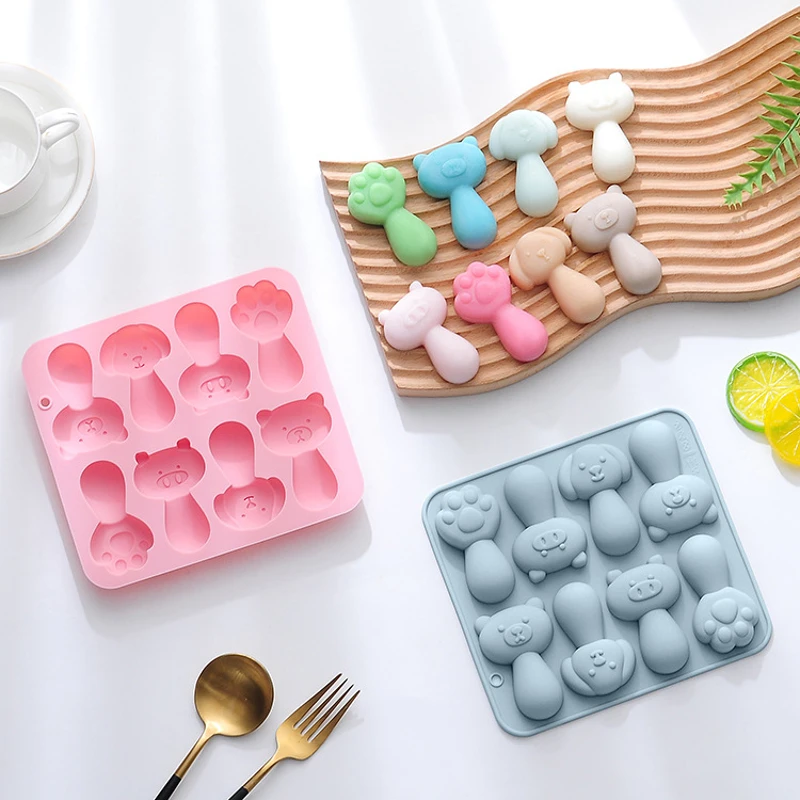 

Cat Animal Paw Silicone Chocolate Making Molds, Food Grade Silicone for Chocolate, Candy, Ice Cube, Cat Dog Treats DIY Cake Mold