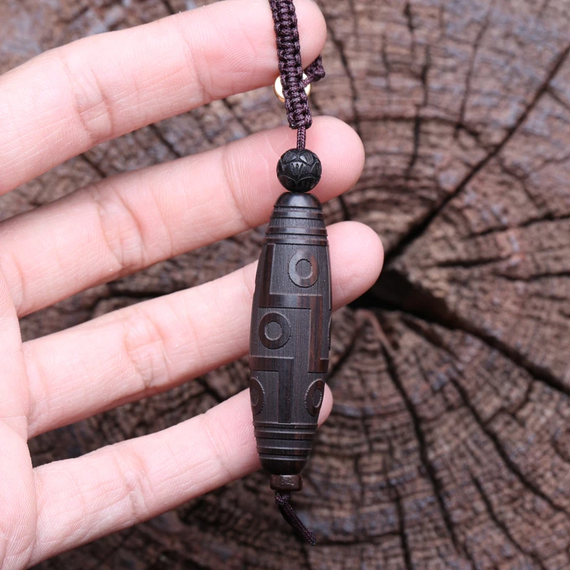 Оригинальный брелок ручной работы из тибетского буддизма и эбенового дерева
