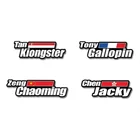 Наклейки на раму велосипеда, с именем флага на заказ