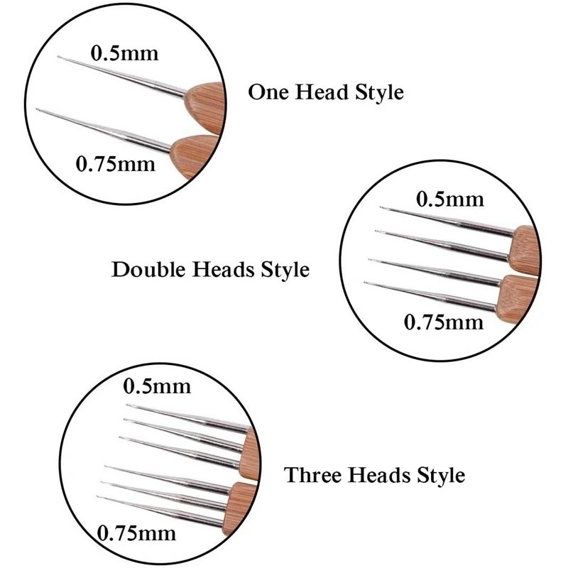 Крючки для вязания дредов - Набор инструментов блокировки игл крючком с защелкой