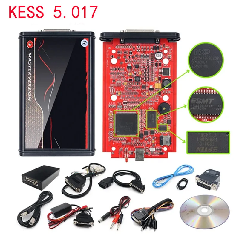 Фото New Version ECU Programming Tuning Tool For Kess V2 V5.017 OBD2 V7.020 For KTAG Firmware Car Trucks Master BDM Software Red PCB №2