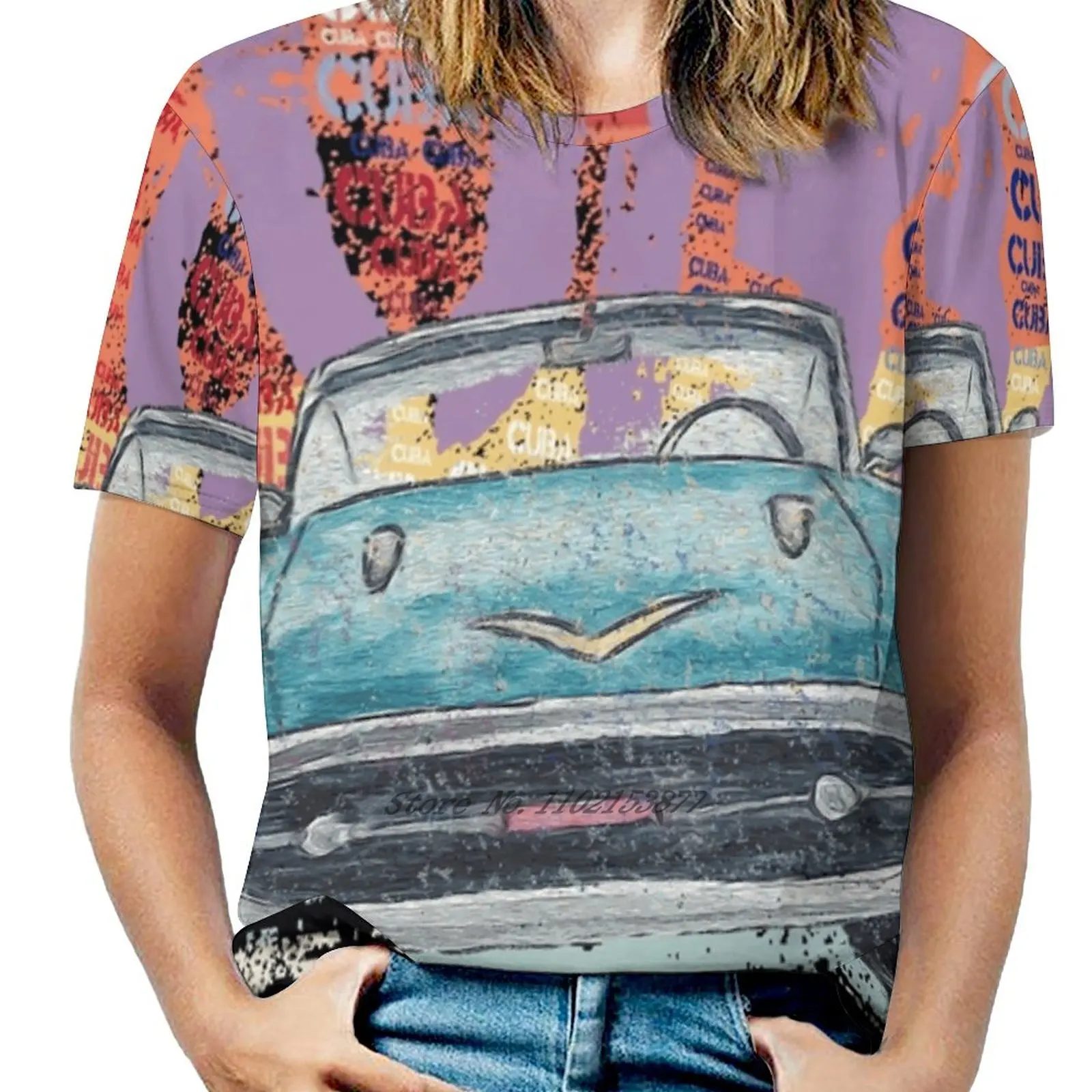 Куба Гавана классическая автомобильная винтажная рубашка подарок фанатам Кубы