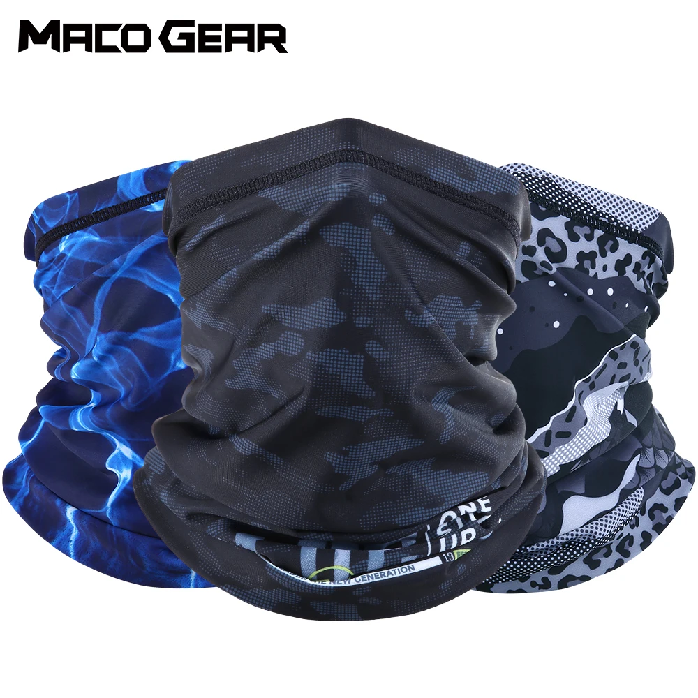 Printed Summer Breathable Cool Bandana Hiking Hunting Cycling Running Scarf Ski Riding Fishing Sports Half Face Mask Men Women