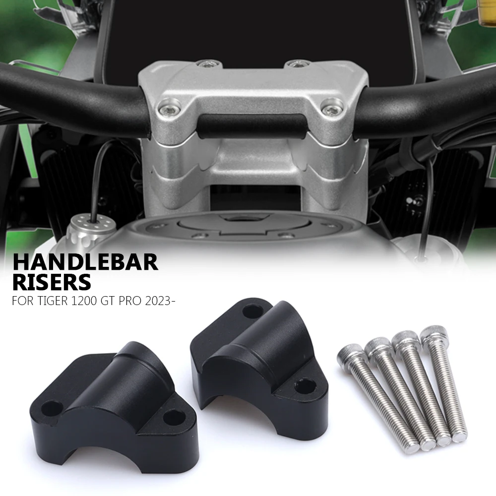 

Handlebar Riser Clamp For Tiger1200 Tiger 1200 Gt Pro Handle Bar Drag Extend Adapter FOR TIGER1200 TIGER 1200 GT PRO 2023