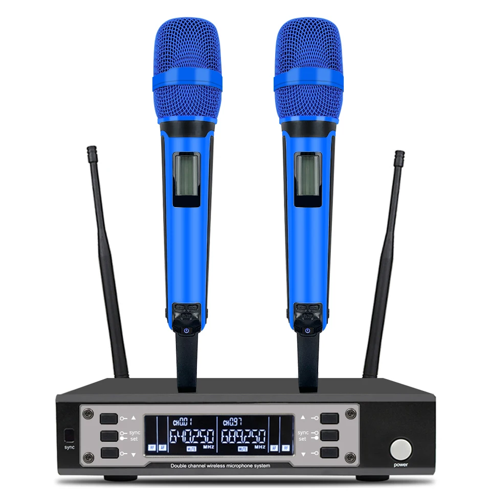 

EW135G4 UHF Long Distance Dual Channel Dual Handheld Professional Wireless Microphone System Stage Performance Dynamic Karaoke
