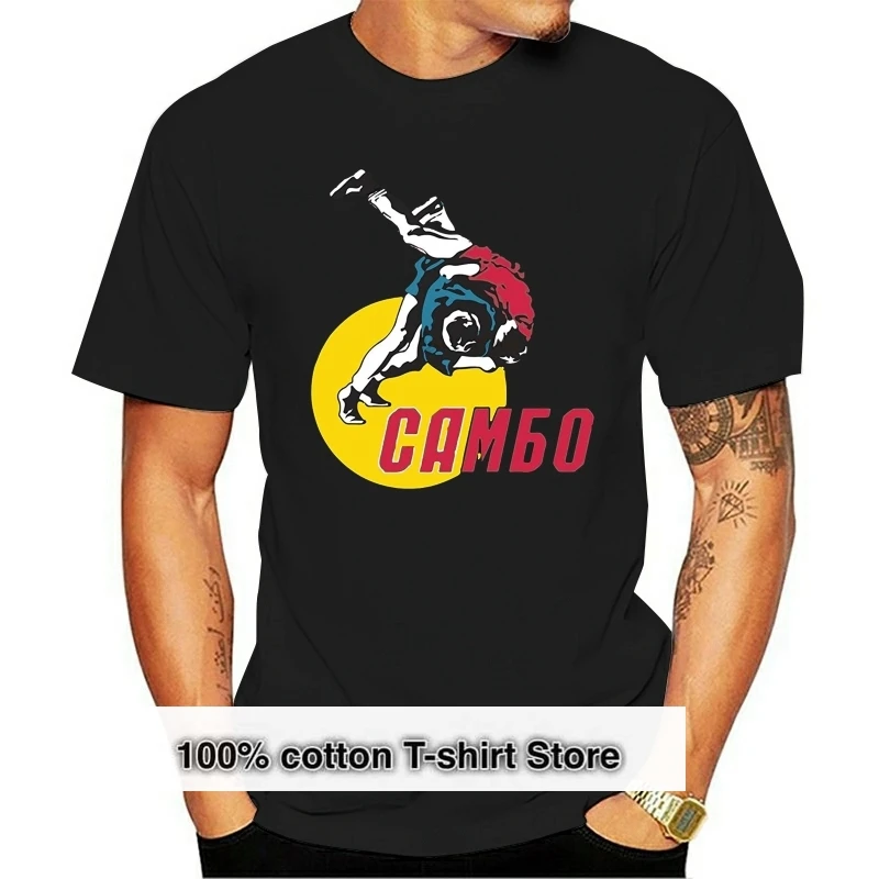 

2019 Fashion Hot sale 100% cotton Russian Sambo Tee shirt