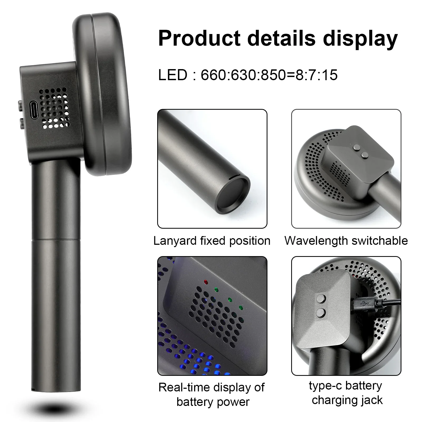 Meetu перезаряжаемая портативная инфракрасная Бриллиантовая палочка для терапии