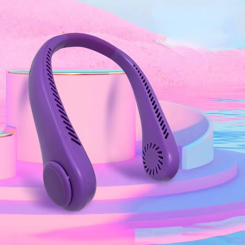 

Новые портативные листья с меньшей подвеской для шеи вентилятора, подвесная шейка для ленивой шеи, портативная мини-USB Wu подтягивает голову и висит вентилятор