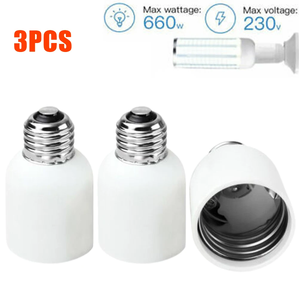 

Home Office Lighting Lamp Holder Light Sockets E26/E27 To E39/E40 Light Bulb Base Adapter Mogul 3-Pack 660W Household Fittings