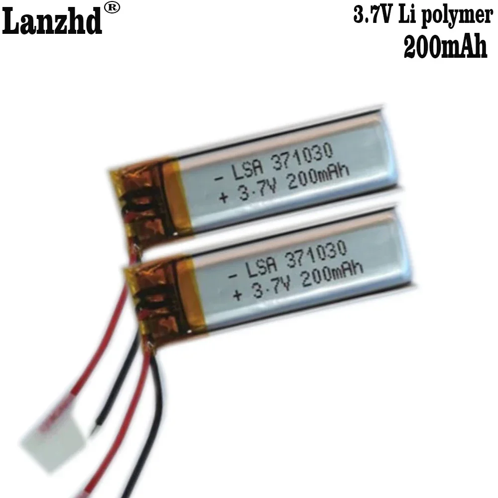2-10 шт. 371030 401030 литий-полимерный аккумулятор 3 7 в для bluetooth-гарнитуры браслета