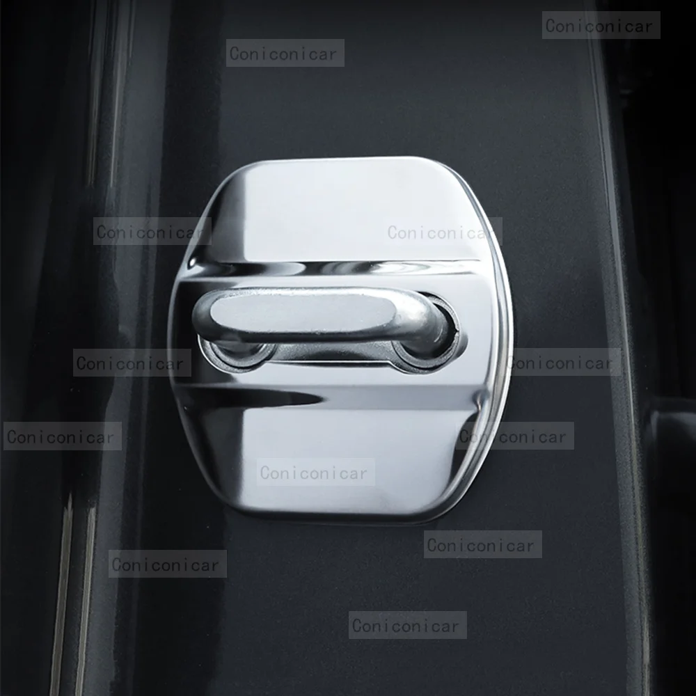 Автомобильный Дверной замок защитная крышка эмблемы украшение из нержавеющей
