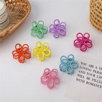summer women girls cute candy hollow flower hair claws lady lovely sweet alloy claws clips female fashion hair accessories