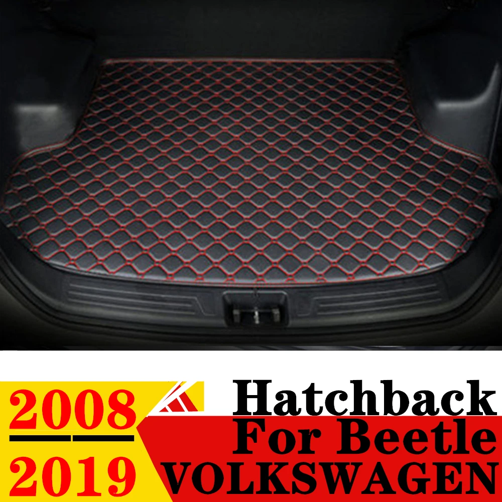 

Коврик для багажника автомобиля Volkswagen VW Beetle Hatchback 2008 09-2019, водонепроницаемый задний грузовой коврик, коврик, аксессуары для хвоста, подкладка для багажника