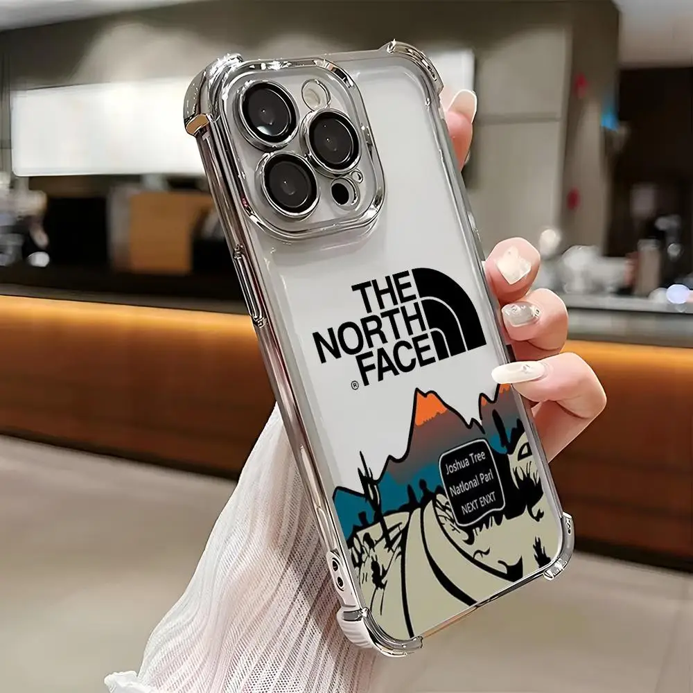 Фото Чехол для телефона T-The NorthS F-Faces с покрытием для iPhone 17 Pro Max, 16E, 15, 14 Plus, 13, 12, 11 Air, противоударный, с воздушной подушкой, мягкий чехол №4