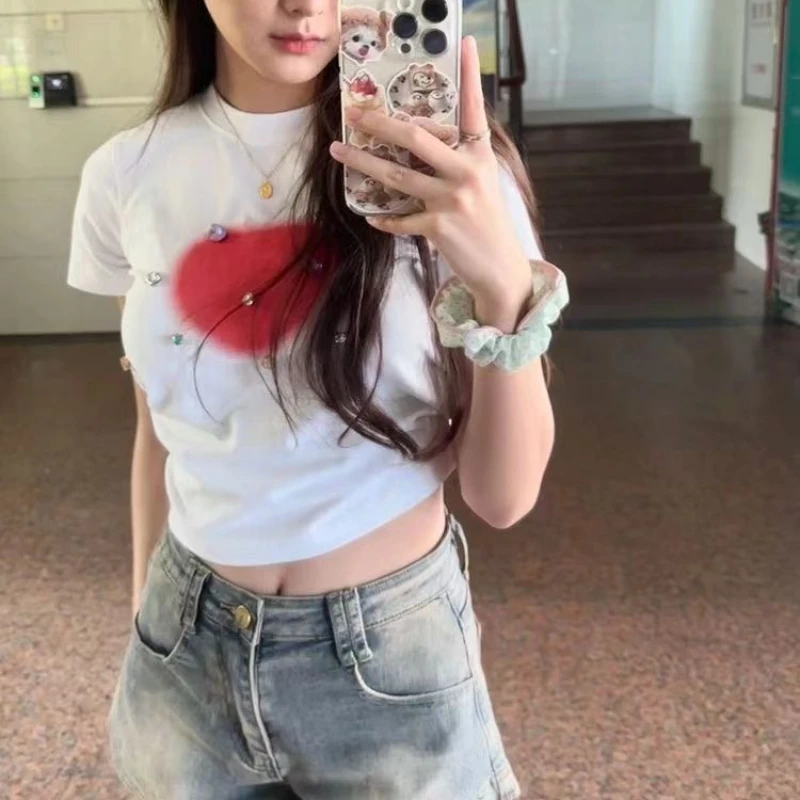 Женские джинсовые шорты в американском винтажном уличном стиле модные милые