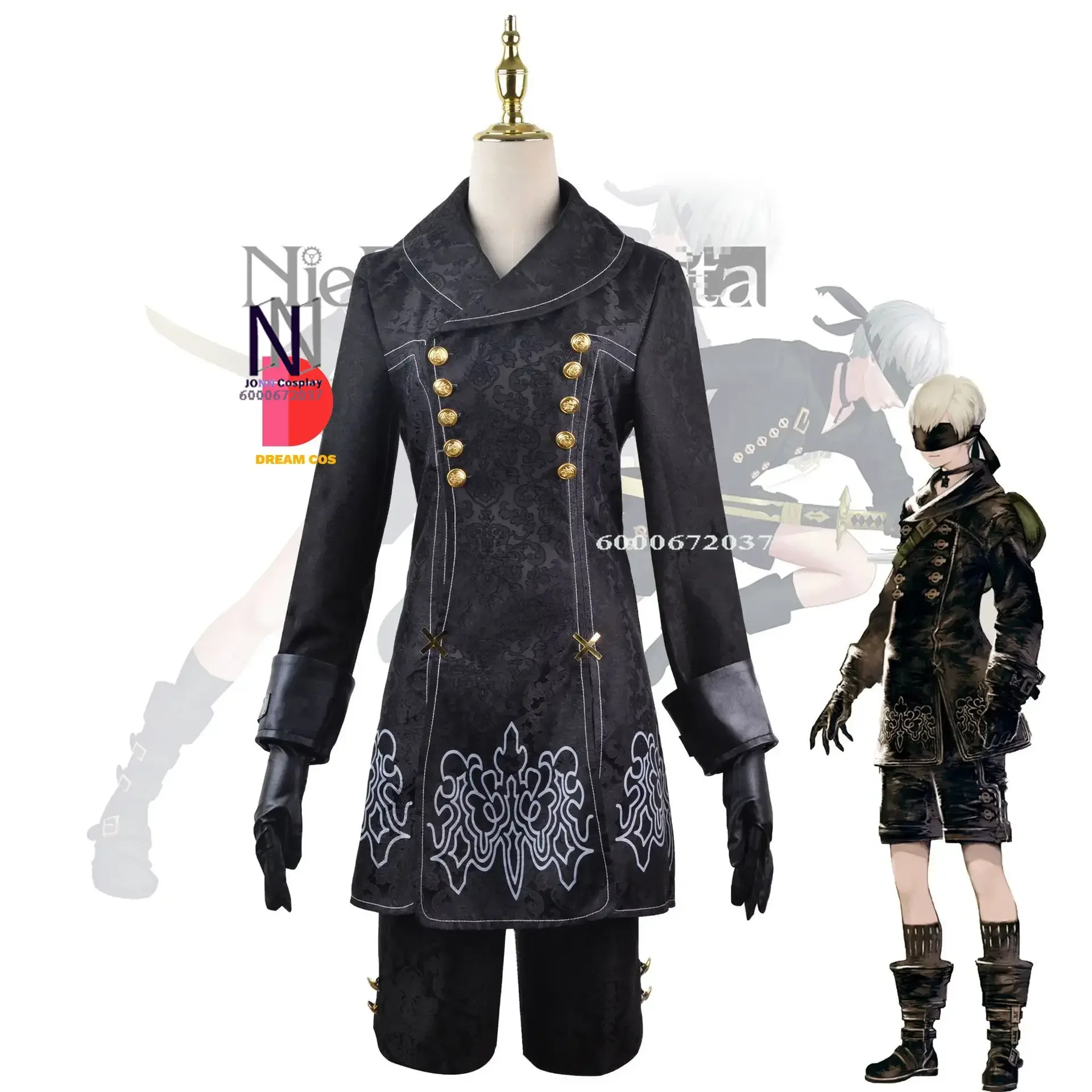 Games Nier Automata Cosplay Costume Yorha 2B 9S Sexy Outfit Suit Women Role Play Costumes Girls Halloween Party Fancy Dress